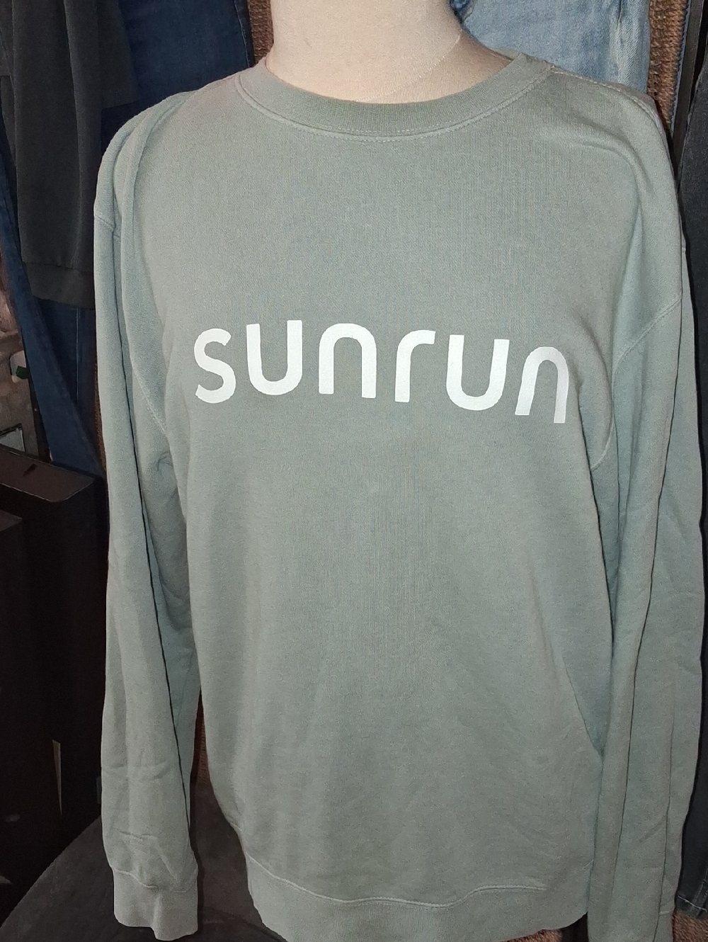 Men's Sage Green Crewneck Sweatshirt